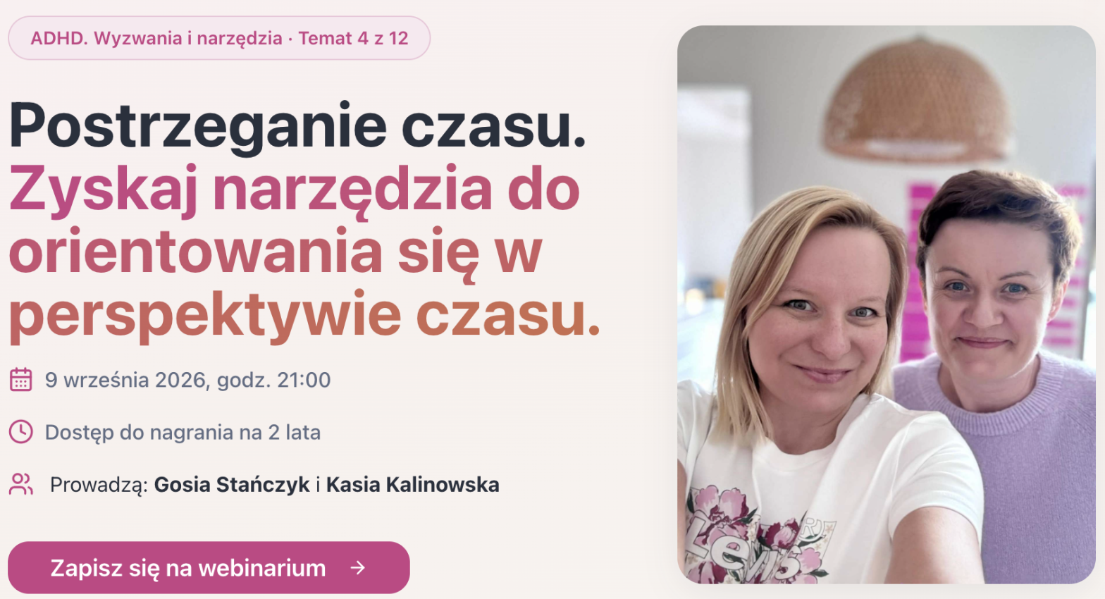 ADHD. Wyzwania i narzędzia: Postrzeganie czasu
