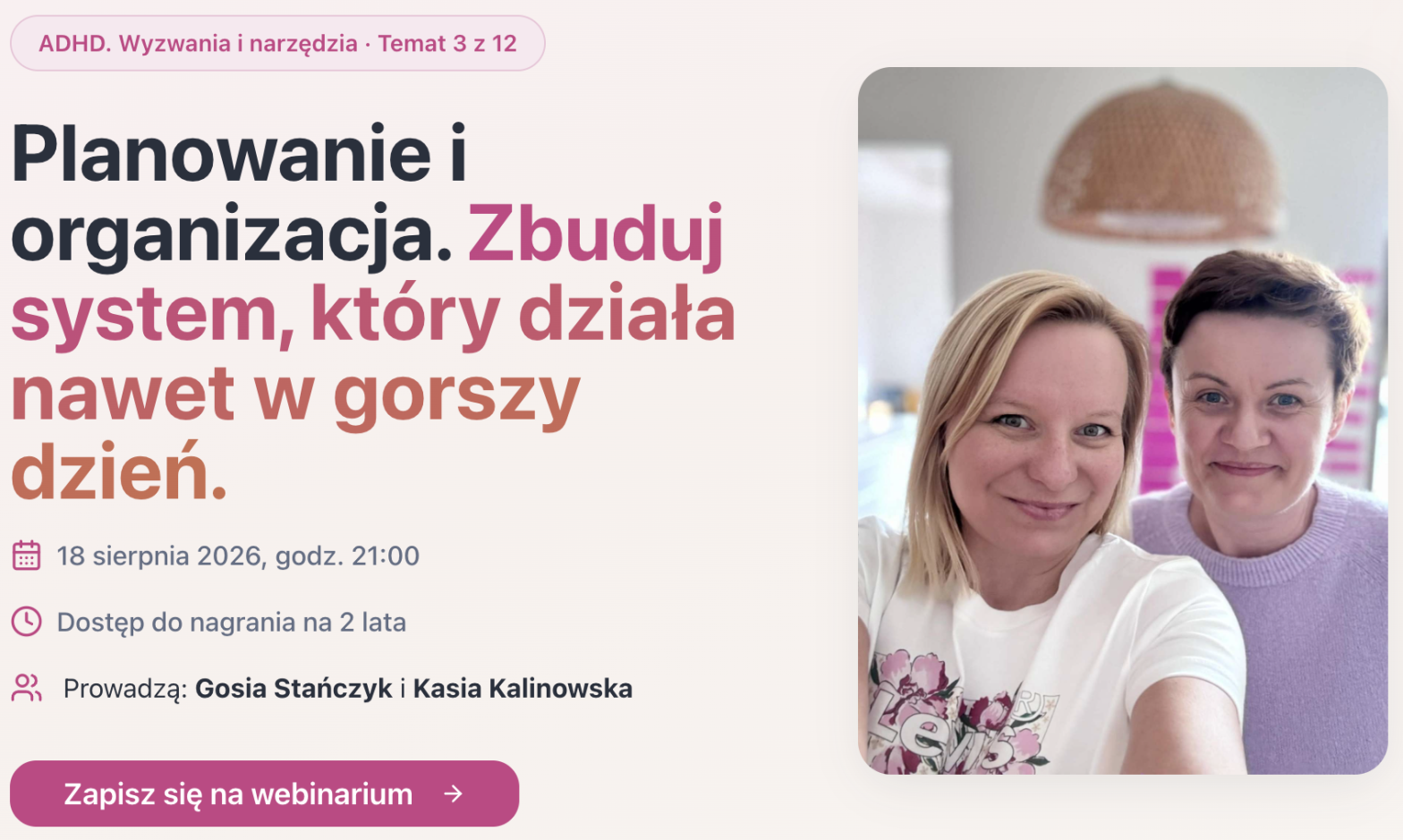 ADHD. Wyzwania i narzędzia: Planowanie i organizacja