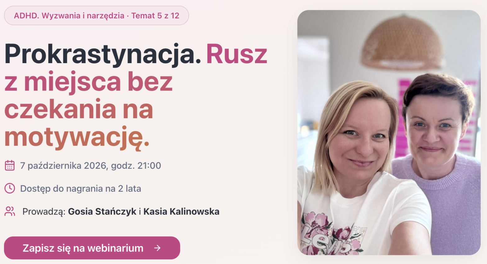 ADHD. Wyzwania i narzędzia: Prokrastynacja